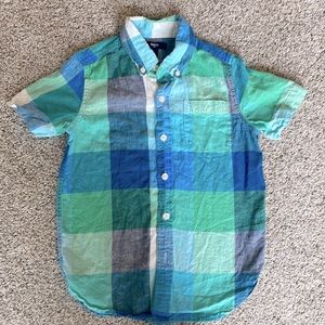 Boys, plaid gap kids  button ups